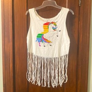 Unicorn Fringe festival crop top